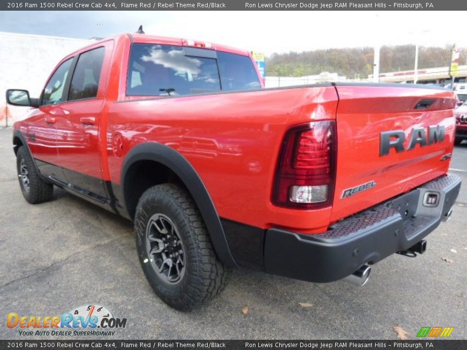 Flame Red 2016 Ram 1500 Rebel Crew Cab 4x4 Photo #3