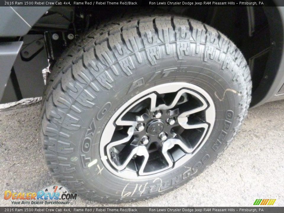 2016 Ram 1500 Rebel Crew Cab 4x4 Flame Red / Rebel Theme Red/Black Photo #9