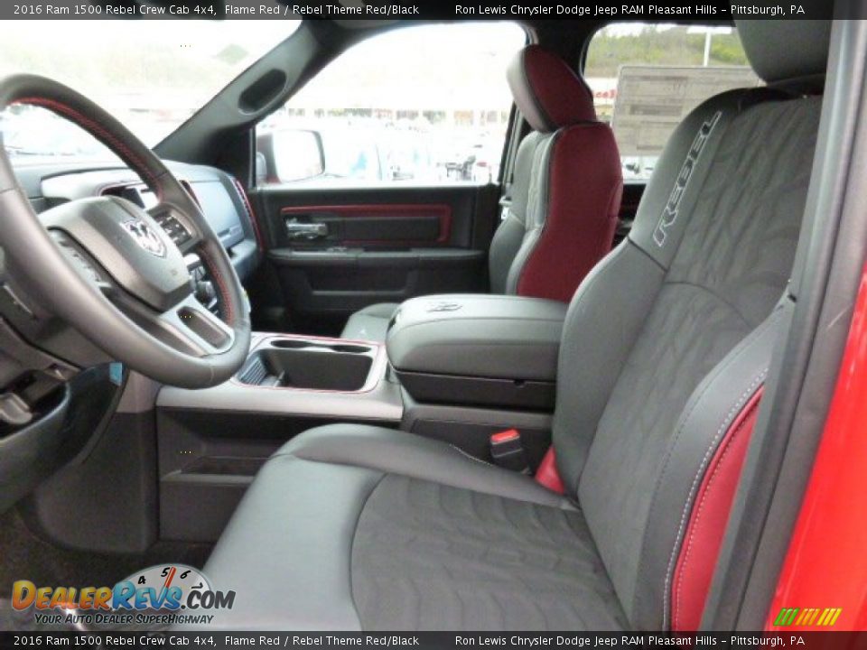 2016 Ram 1500 Rebel Crew Cab 4x4 Flame Red / Rebel Theme Red/Black Photo #10