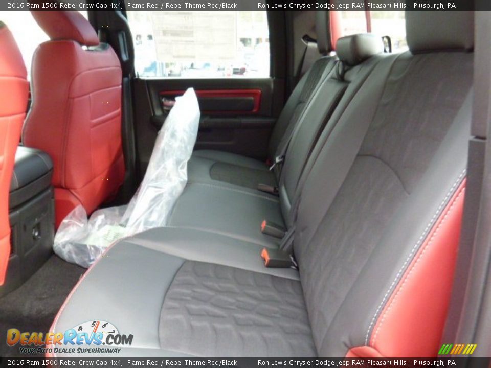 Rear Seat of 2016 Ram 1500 Rebel Crew Cab 4x4 Photo #11