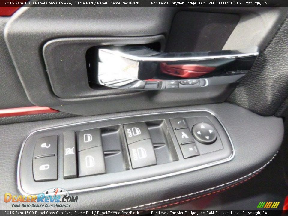 2016 Ram 1500 Rebel Crew Cab 4x4 Flame Red / Rebel Theme Red/Black Photo #13