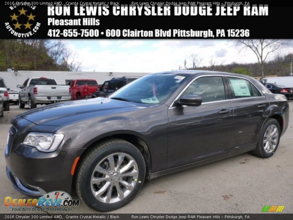 2016 Chrysler 300 Limited AWD Granite Crystal Metallic / Black Photo #1