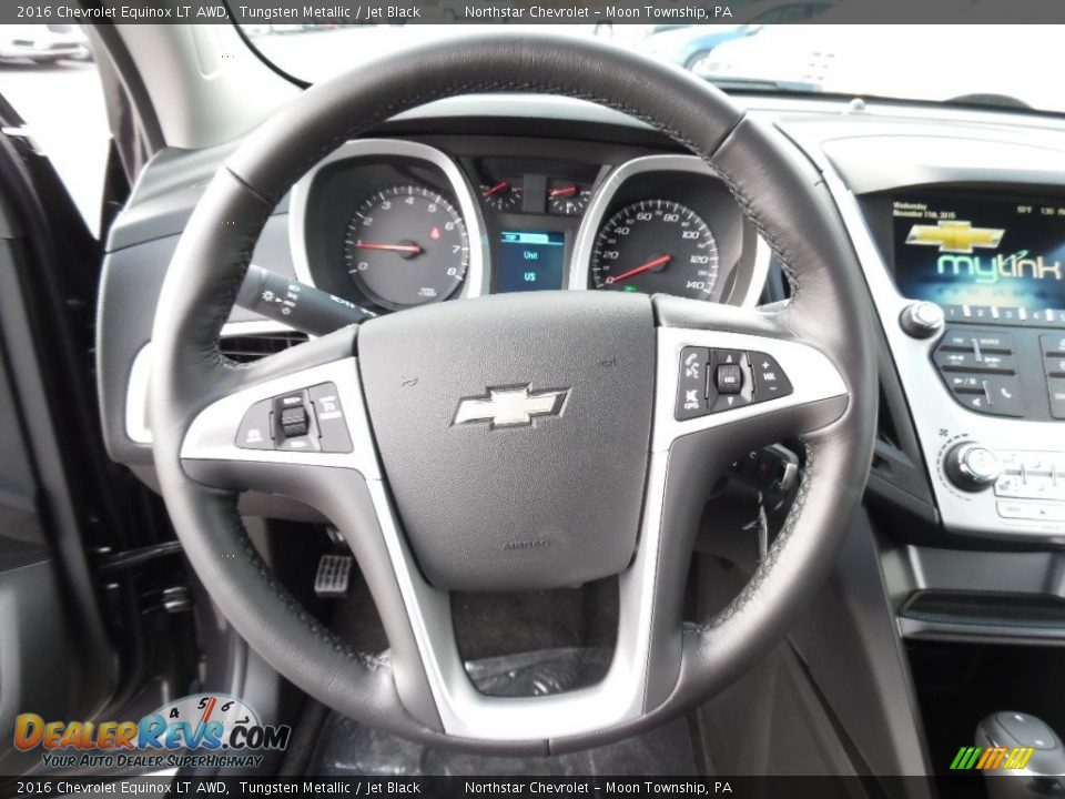 2016 Chevrolet Equinox LT AWD Tungsten Metallic / Jet Black Photo #17