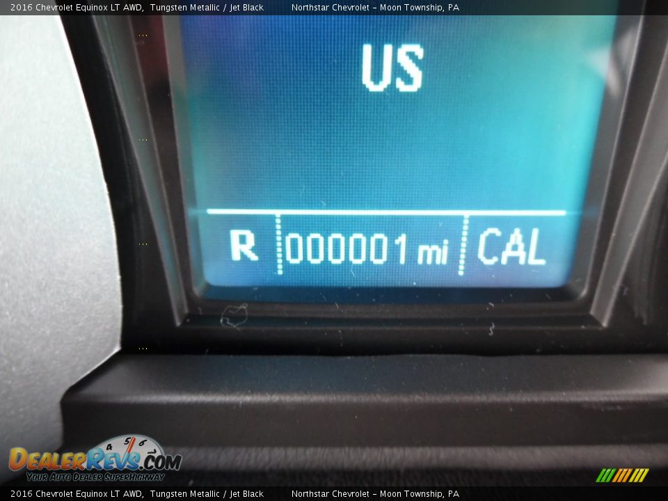 2016 Chevrolet Equinox LT AWD Tungsten Metallic / Jet Black Photo #20