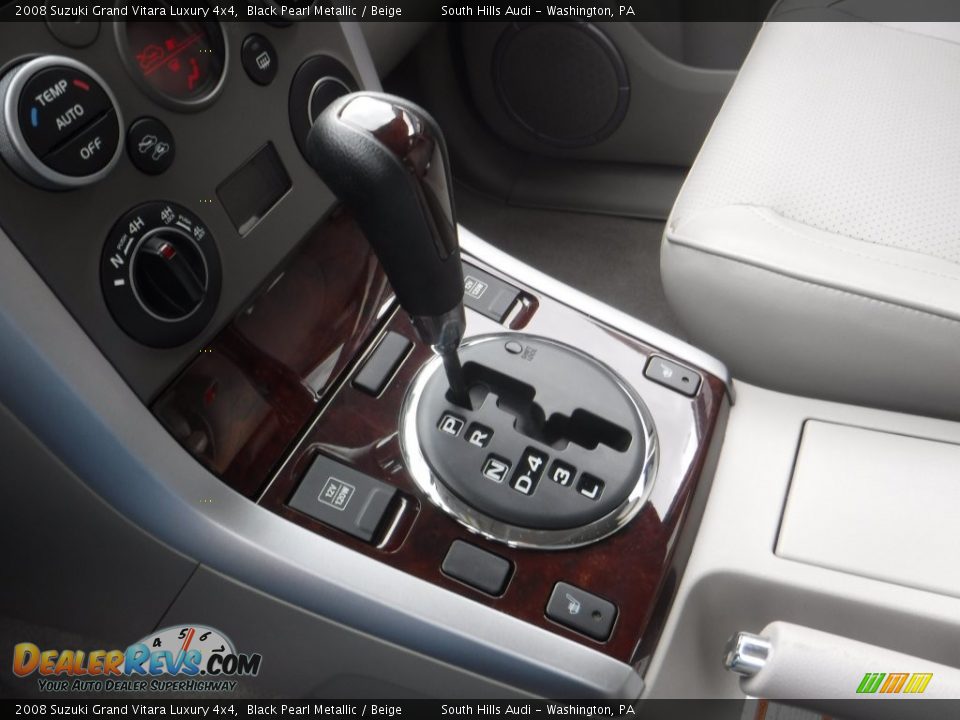 2008 Suzuki Grand Vitara Luxury 4x4 Black Pearl Metallic / Beige Photo #24
