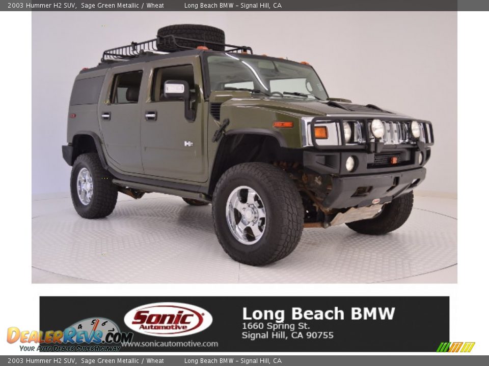 2003 Hummer H2 SUV Sage Green Metallic / Wheat Photo #1