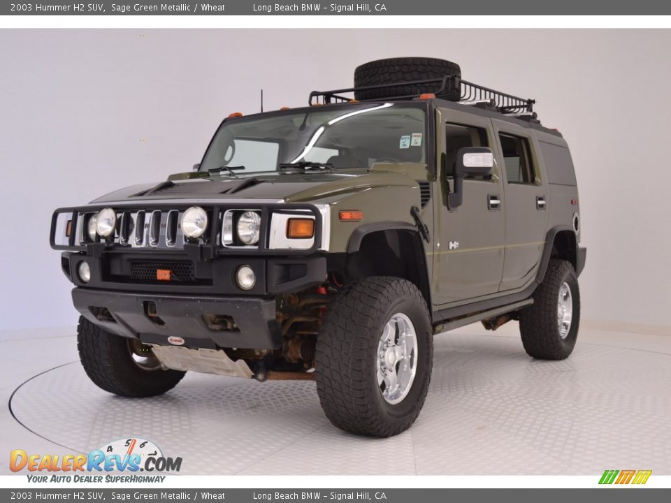2003 Hummer H2 SUV Sage Green Metallic / Wheat Photo #3