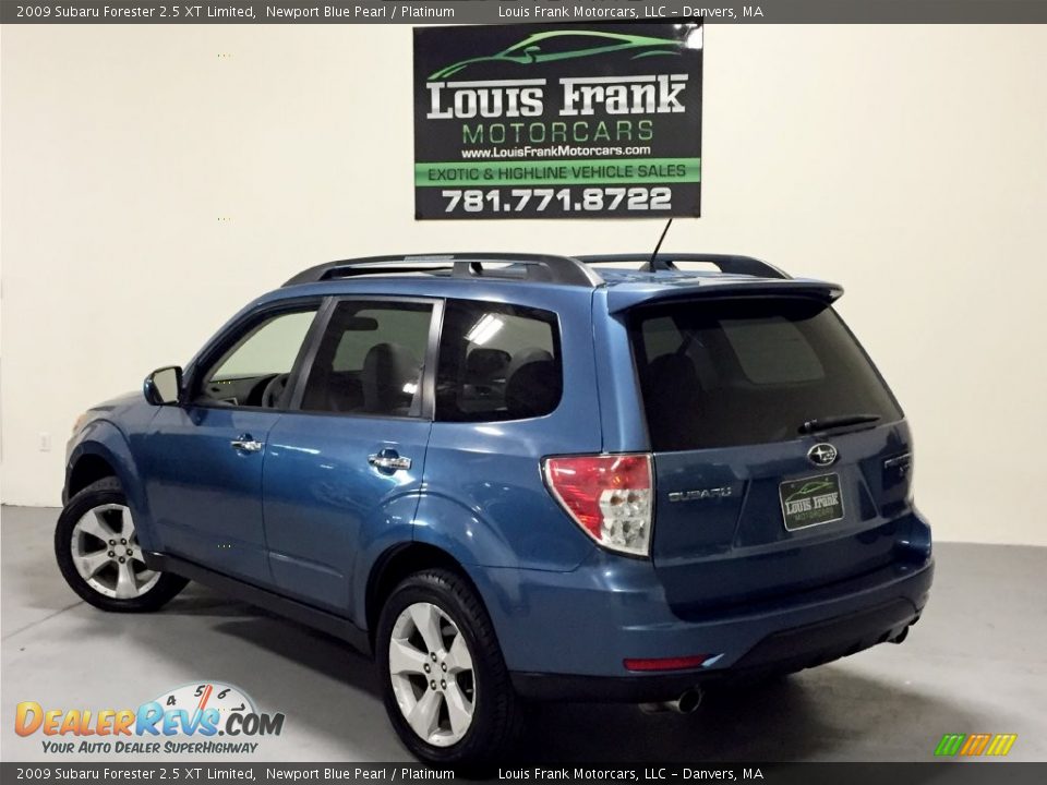 2009 Subaru Forester 2.5 XT Limited Newport Blue Pearl / Platinum Photo #3
