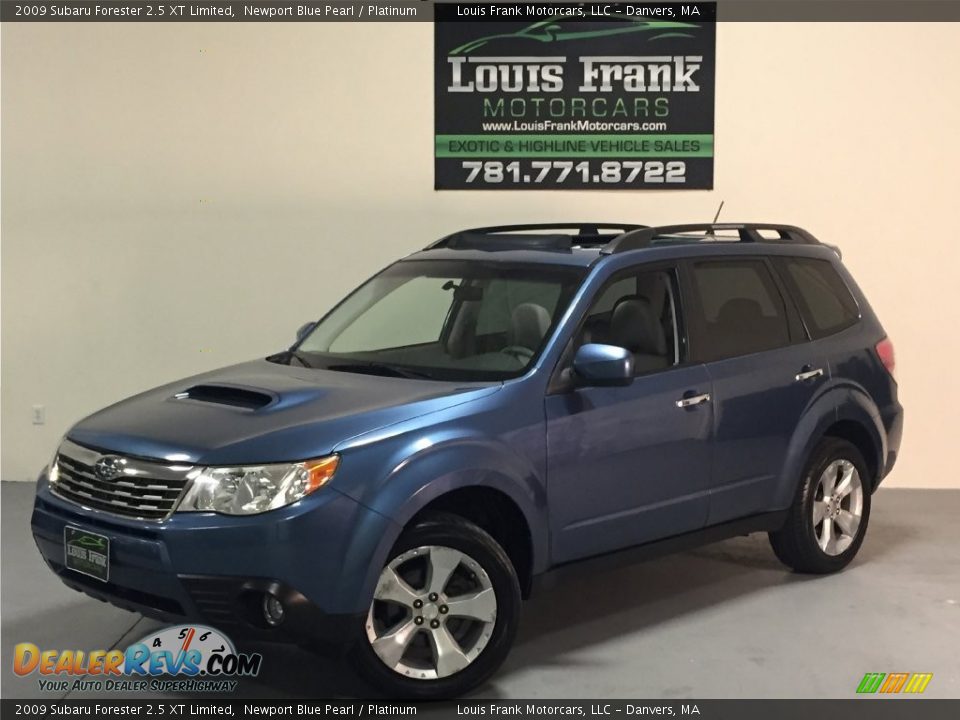 2009 Subaru Forester 2.5 XT Limited Newport Blue Pearl / Platinum Photo #4