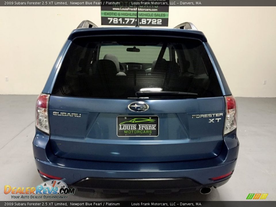 2009 Subaru Forester 2.5 XT Limited Newport Blue Pearl / Platinum Photo #8