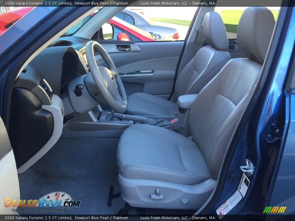 2009 Subaru Forester 2.5 XT Limited Newport Blue Pearl / Platinum Photo #12
