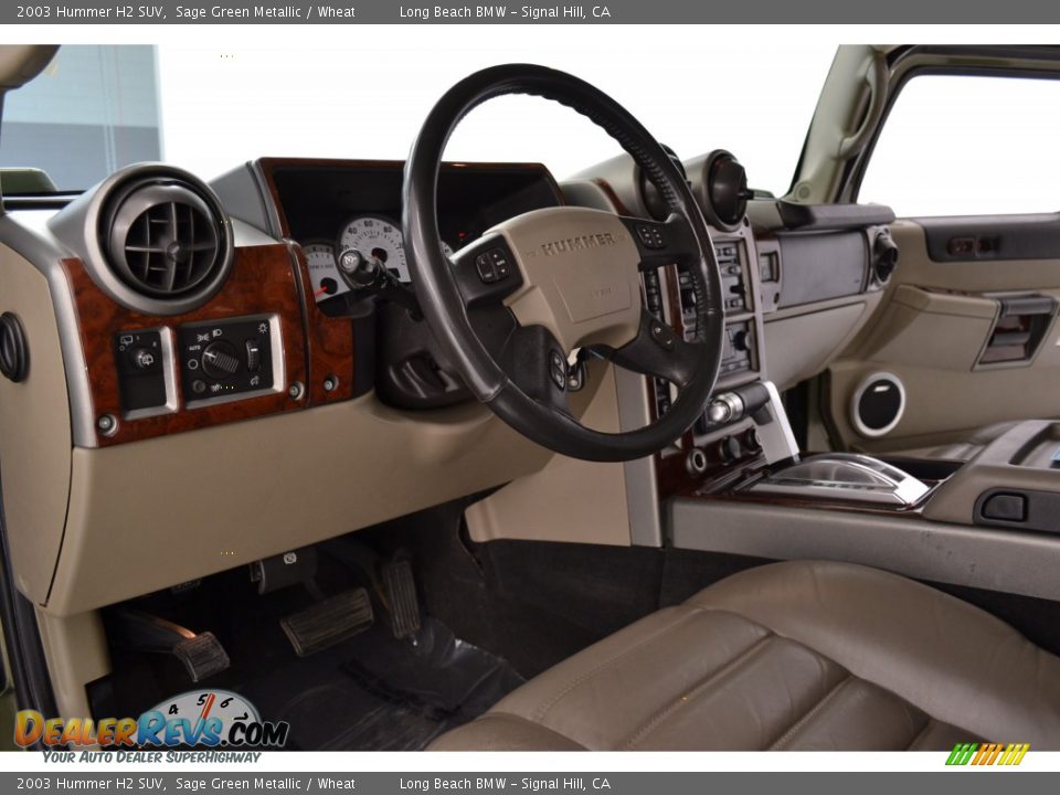 2003 Hummer H2 SUV Sage Green Metallic / Wheat Photo #12