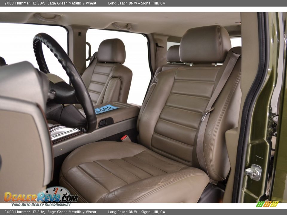 2003 Hummer H2 SUV Sage Green Metallic / Wheat Photo #14