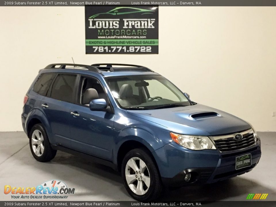 2009 Subaru Forester 2.5 XT Limited Newport Blue Pearl / Platinum Photo #17
