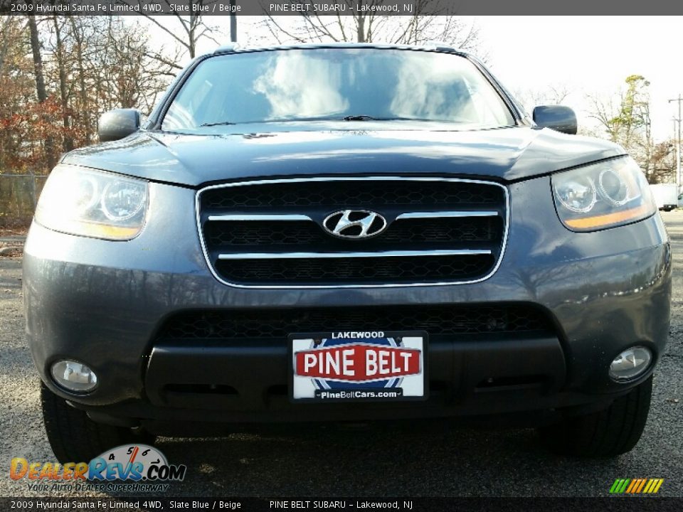 2009 Hyundai Santa Fe Limited 4WD Slate Blue / Beige Photo #2
