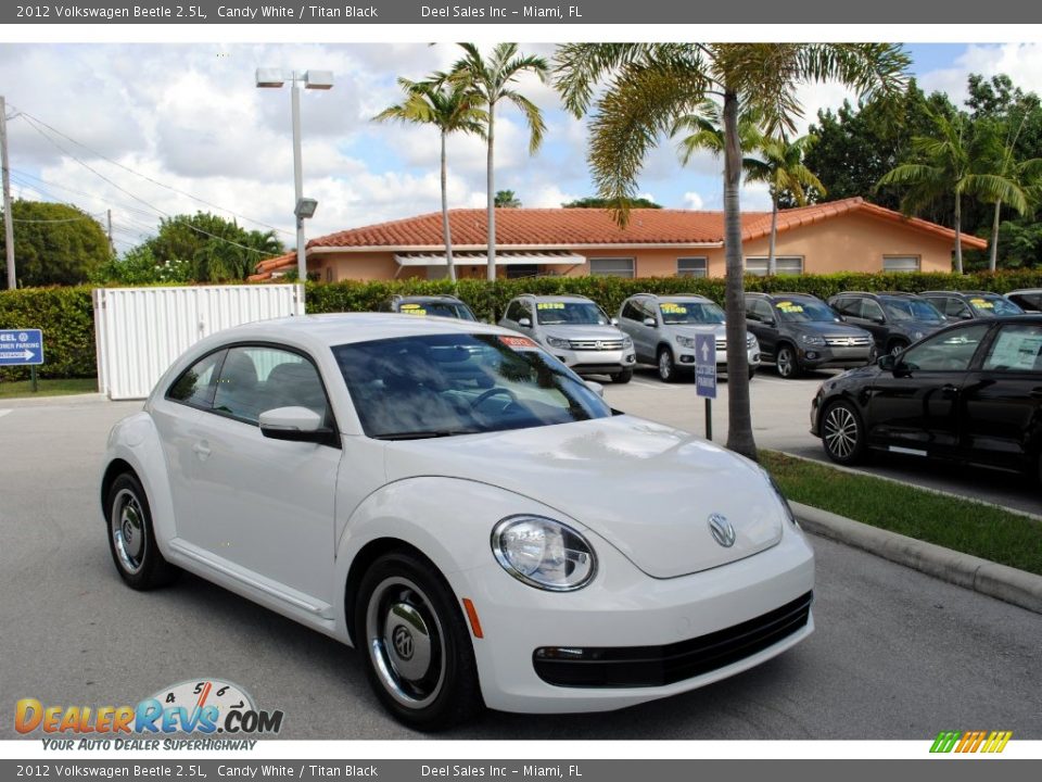 2012 Volkswagen Beetle 2.5L Candy White / Titan Black Photo #1