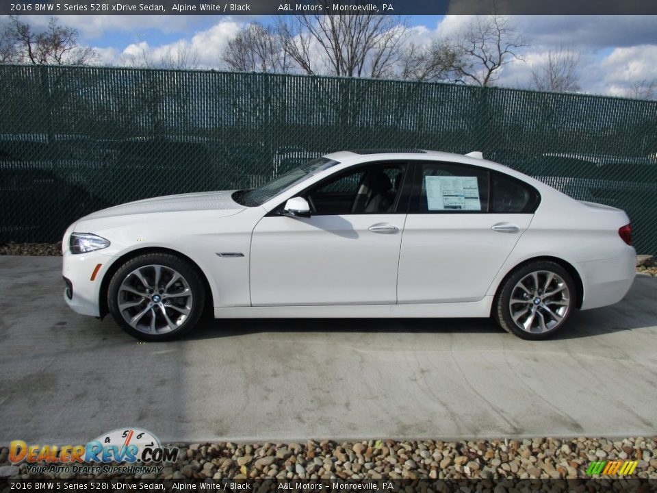 2016 BMW 5 Series 528i xDrive Sedan Alpine White / Black Photo #2