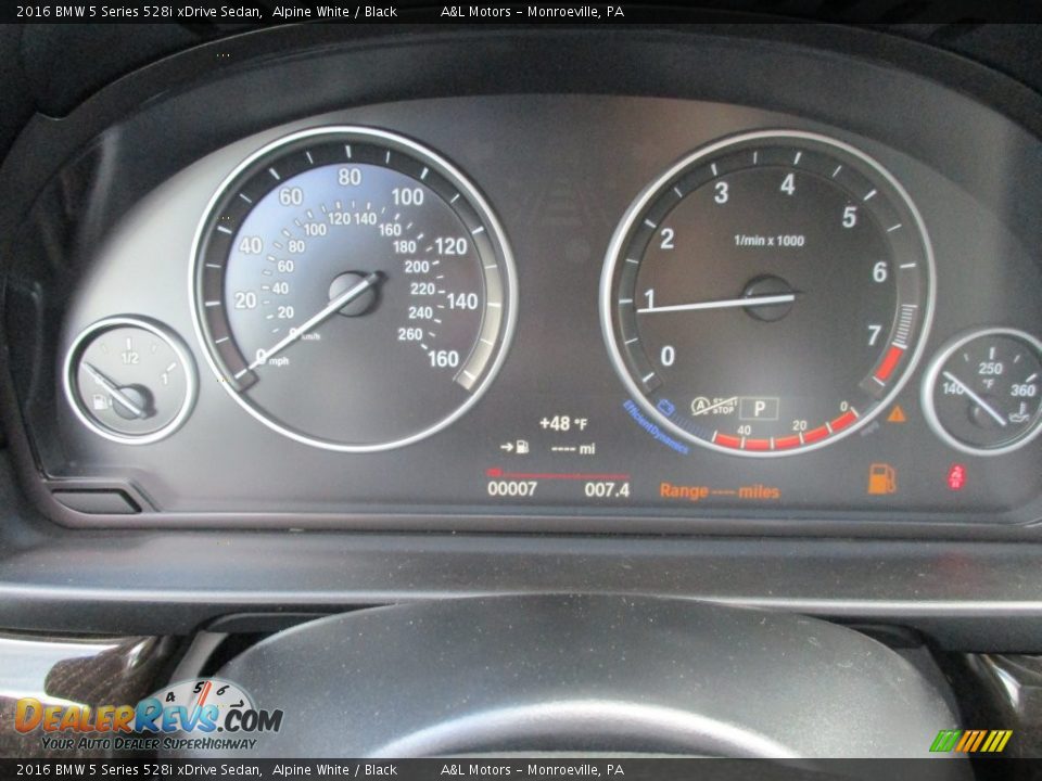 2016 BMW 5 Series 528i xDrive Sedan Alpine White / Black Photo #20
