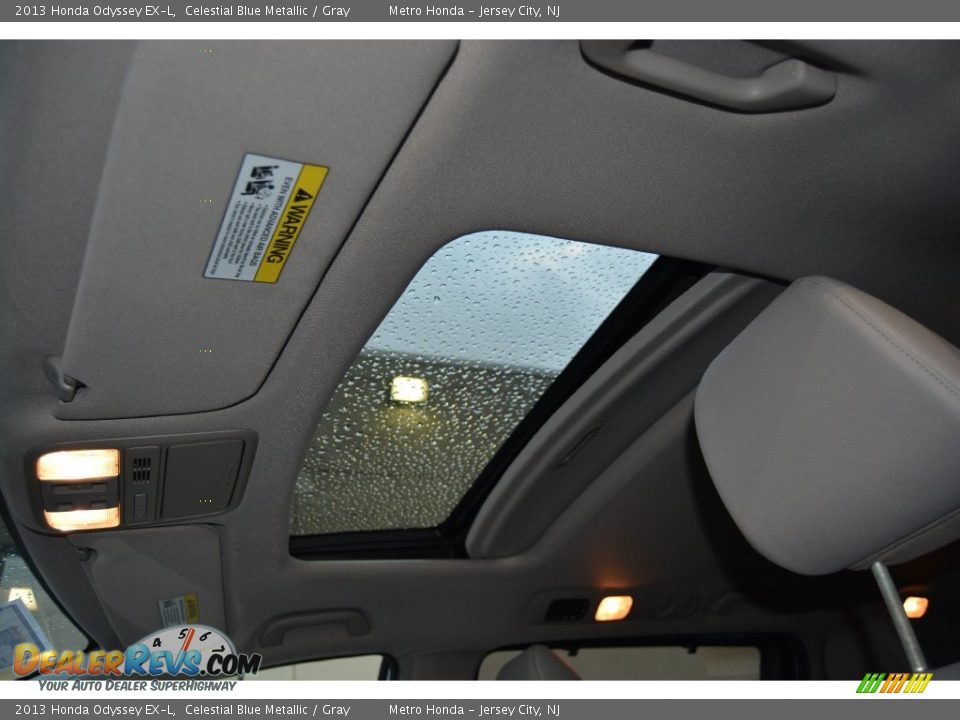 2013 Honda Odyssey EX-L Celestial Blue Metallic / Gray Photo #13