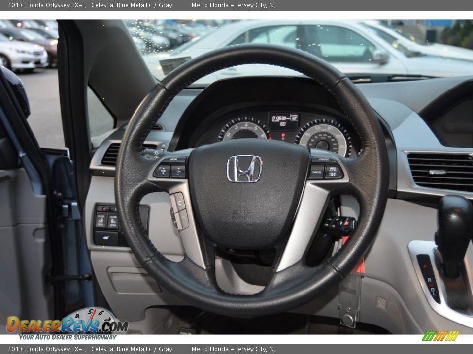 2013 Honda Odyssey EX-L Celestial Blue Metallic / Gray Photo #17