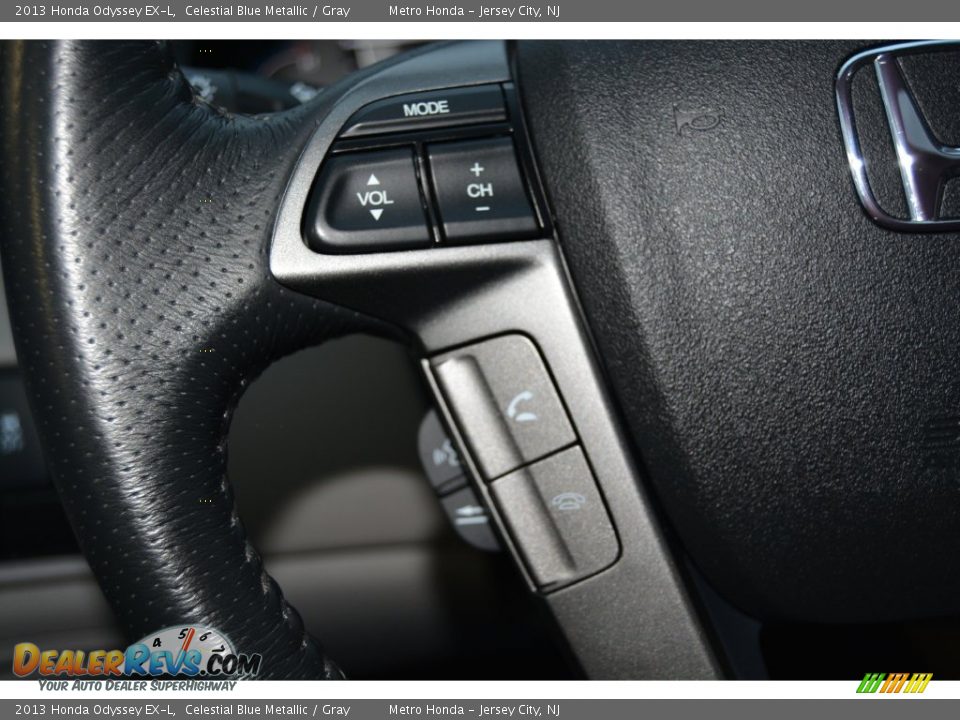2013 Honda Odyssey EX-L Celestial Blue Metallic / Gray Photo #18