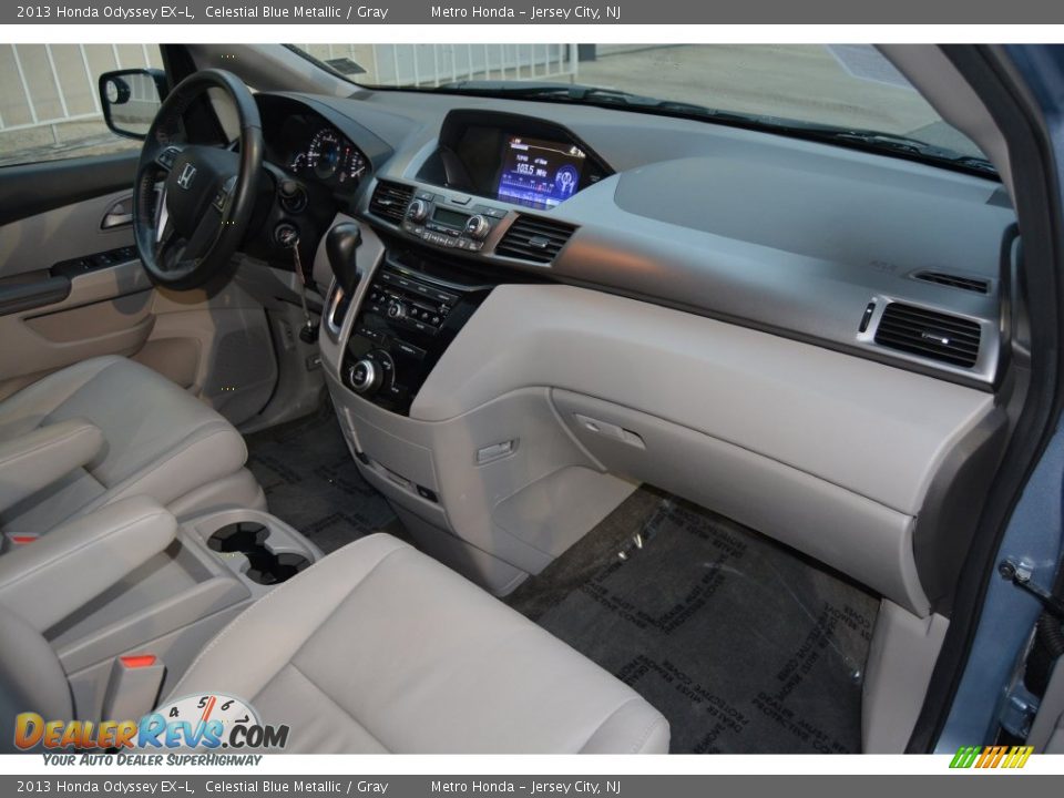 2013 Honda Odyssey EX-L Celestial Blue Metallic / Gray Photo #26