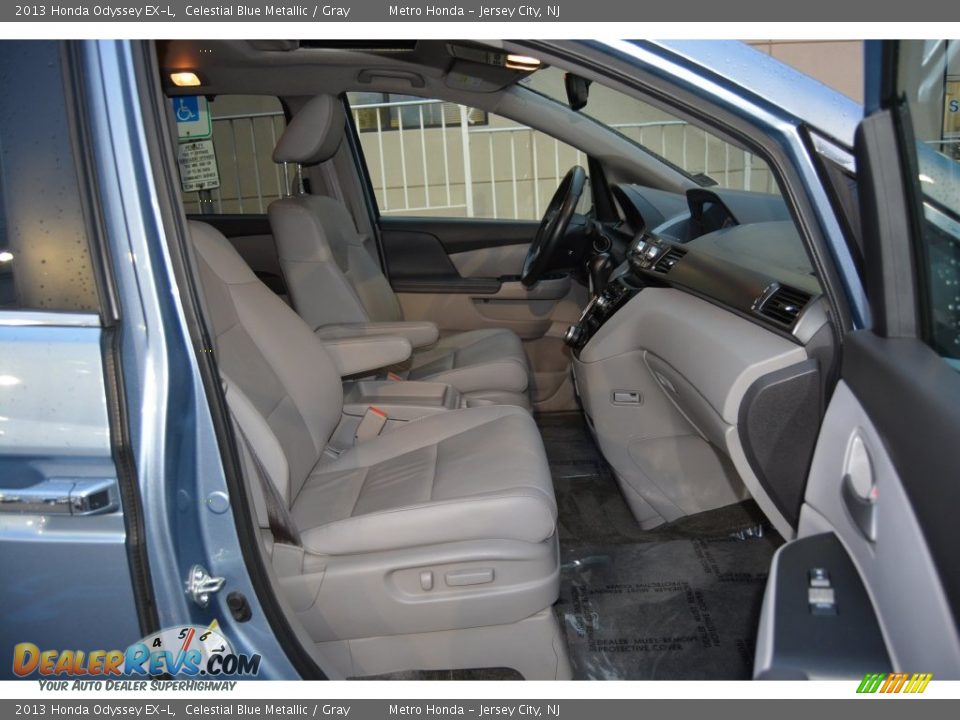 2013 Honda Odyssey EX-L Celestial Blue Metallic / Gray Photo #27
