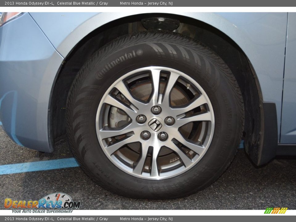 2013 Honda Odyssey EX-L Celestial Blue Metallic / Gray Photo #30