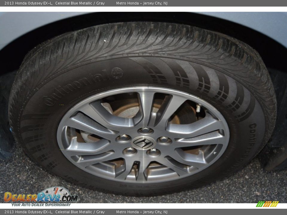 2013 Honda Odyssey EX-L Celestial Blue Metallic / Gray Photo #31