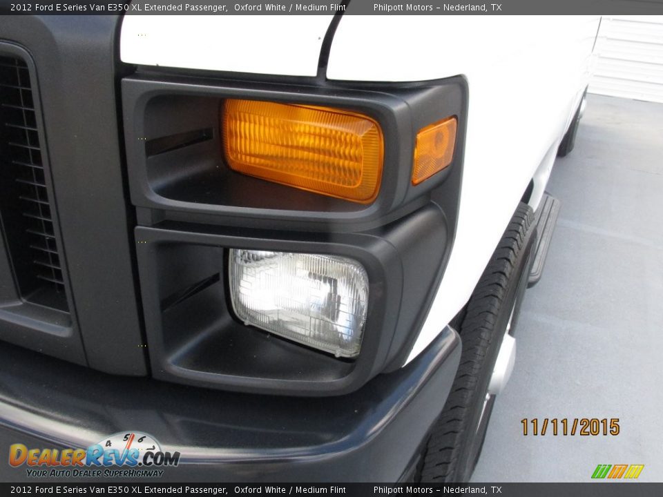 2012 Ford E Series Van E350 XL Extended Passenger Oxford White / Medium Flint Photo #6
