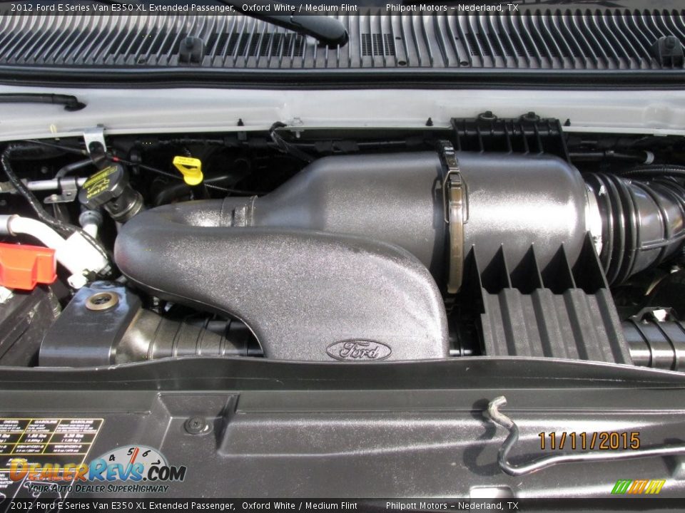 2012 Ford E Series Van E350 XL Extended Passenger Oxford White / Medium Flint Photo #20