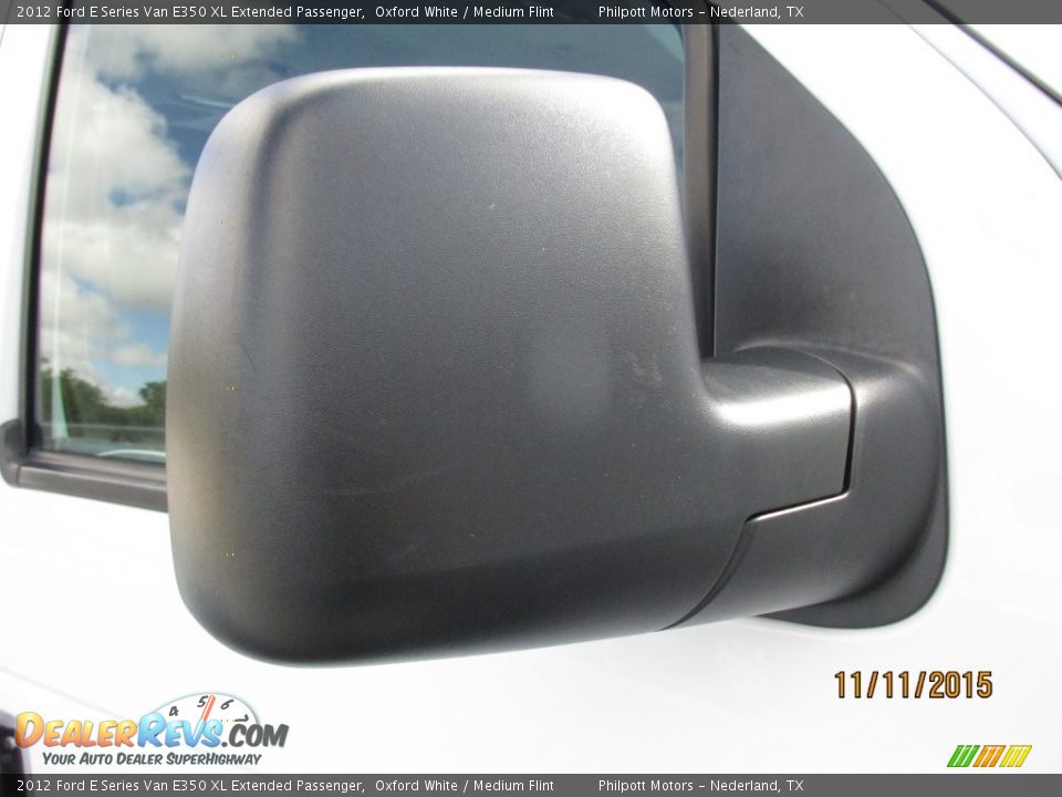 2012 Ford E Series Van E350 XL Extended Passenger Oxford White / Medium Flint Photo #21
