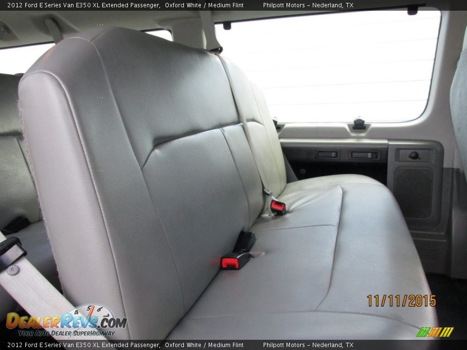 2012 Ford E Series Van E350 XL Extended Passenger Oxford White / Medium Flint Photo #26