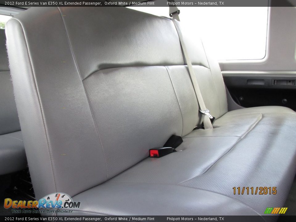 2012 Ford E Series Van E350 XL Extended Passenger Oxford White / Medium Flint Photo #27