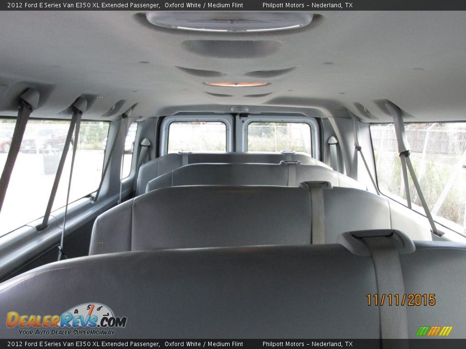 2012 Ford E Series Van E350 XL Extended Passenger Oxford White / Medium Flint Photo #30
