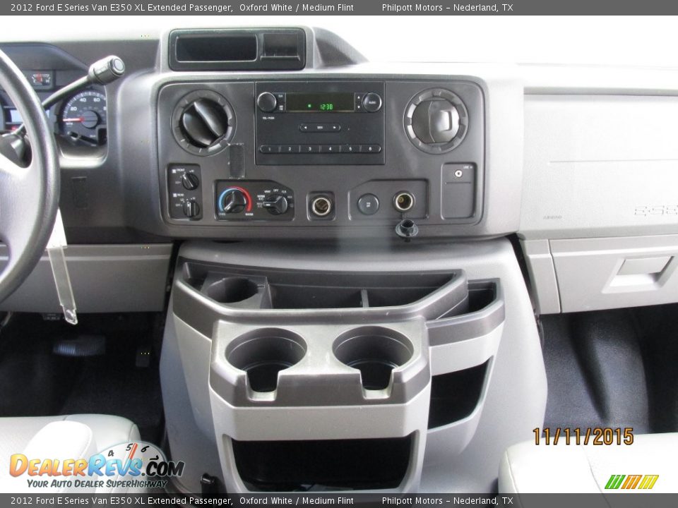 2012 Ford E Series Van E350 XL Extended Passenger Oxford White / Medium Flint Photo #34