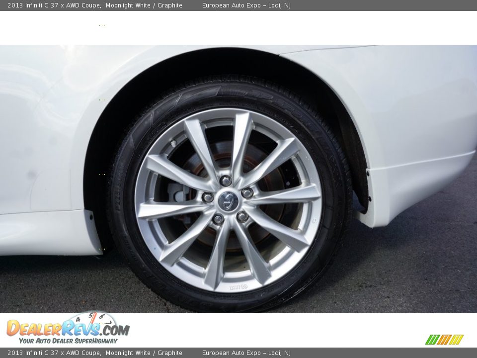2013 Infiniti G 37 x AWD Coupe Moonlight White / Graphite Photo #10