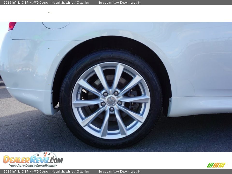 2013 Infiniti G 37 x AWD Coupe Moonlight White / Graphite Photo #12