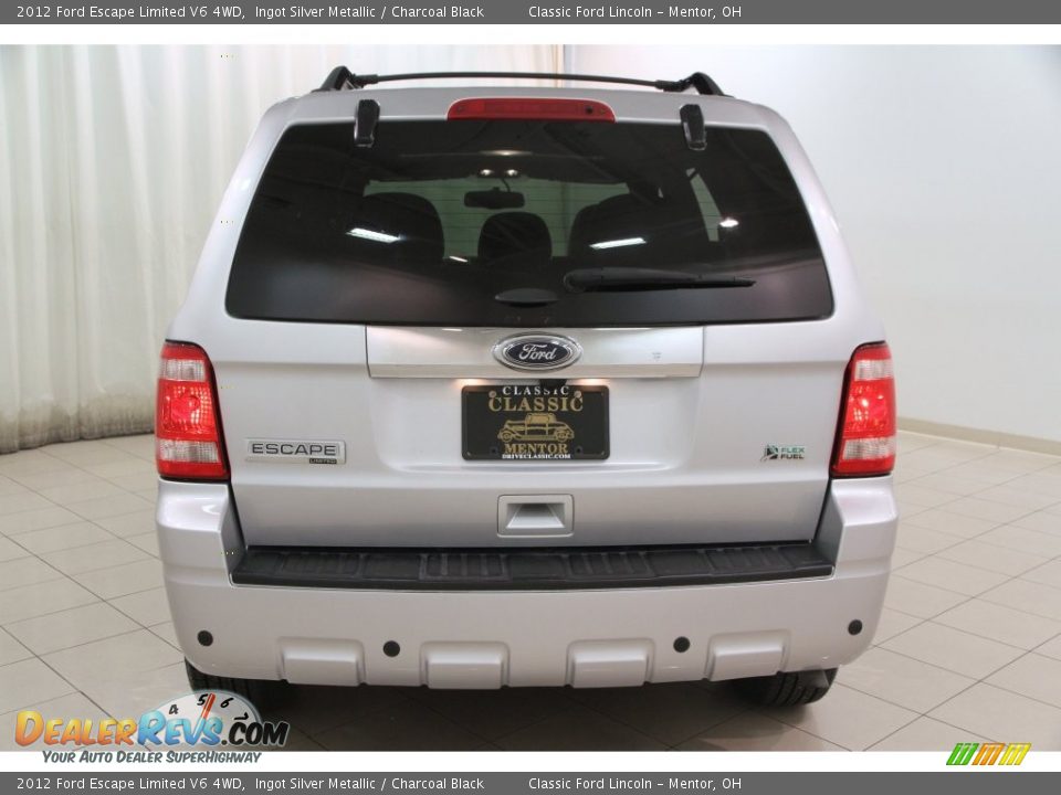 2012 Ford Escape Limited V6 4WD Ingot Silver Metallic / Charcoal Black Photo #13