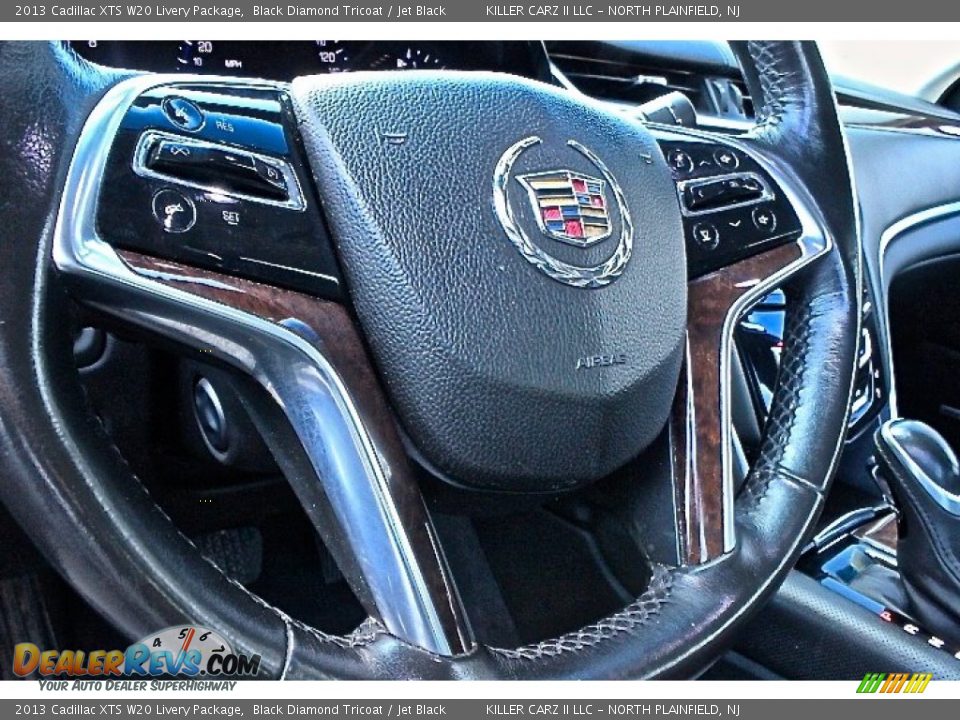 2013 Cadillac XTS W20 Livery Package Black Diamond Tricoat / Jet Black Photo #25