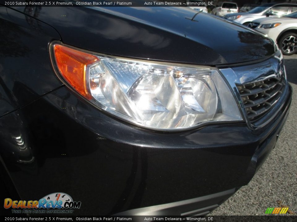 2010 Subaru Forester 2.5 X Premium Obsidian Black Pearl / Platinum Photo #25