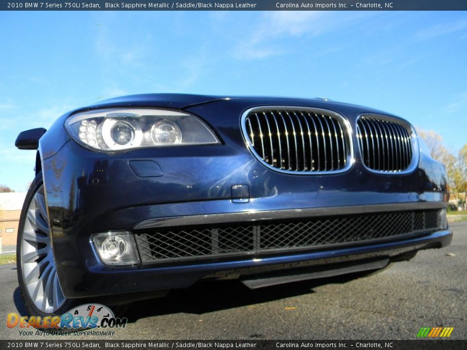 2010 BMW 7 Series 750Li Sedan Black Sapphire Metallic / Saddle/Black Nappa Leather Photo #1
