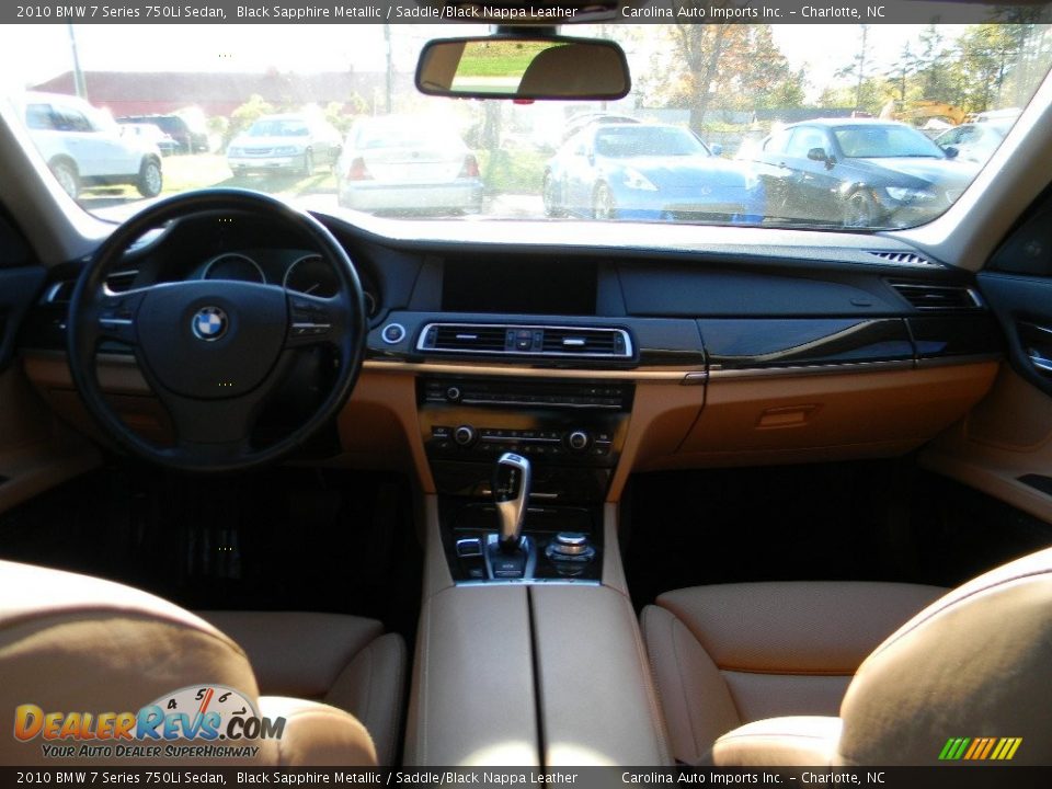 2010 BMW 7 Series 750Li Sedan Black Sapphire Metallic / Saddle/Black Nappa Leather Photo #13