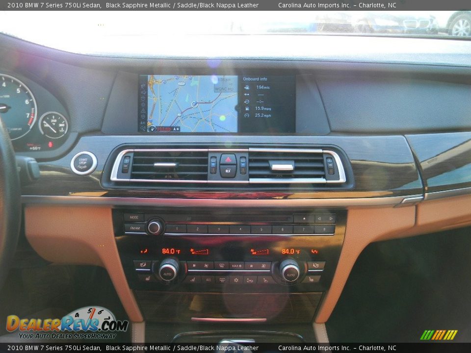 2010 BMW 7 Series 750Li Sedan Black Sapphire Metallic / Saddle/Black Nappa Leather Photo #15