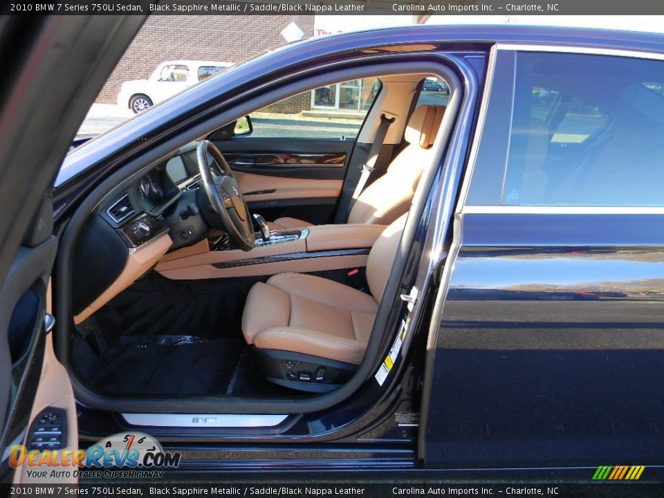 2010 BMW 7 Series 750Li Sedan Black Sapphire Metallic / Saddle/Black Nappa Leather Photo #17