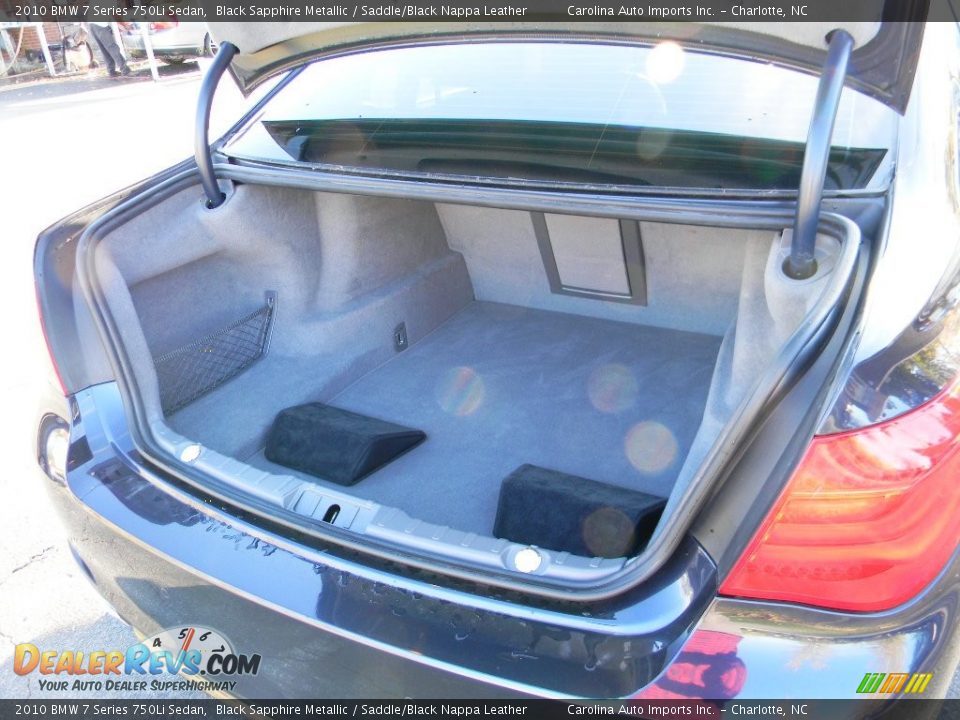 2010 BMW 7 Series 750Li Sedan Black Sapphire Metallic / Saddle/Black Nappa Leather Photo #21