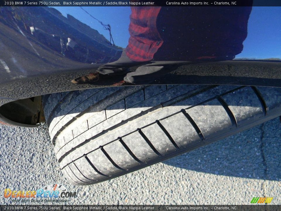2010 BMW 7 Series 750Li Sedan Black Sapphire Metallic / Saddle/Black Nappa Leather Photo #27