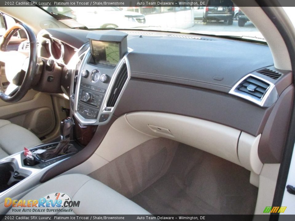 2012 Cadillac SRX Luxury Platinum Ice Tricoat / Shale/Brownstone Photo #18