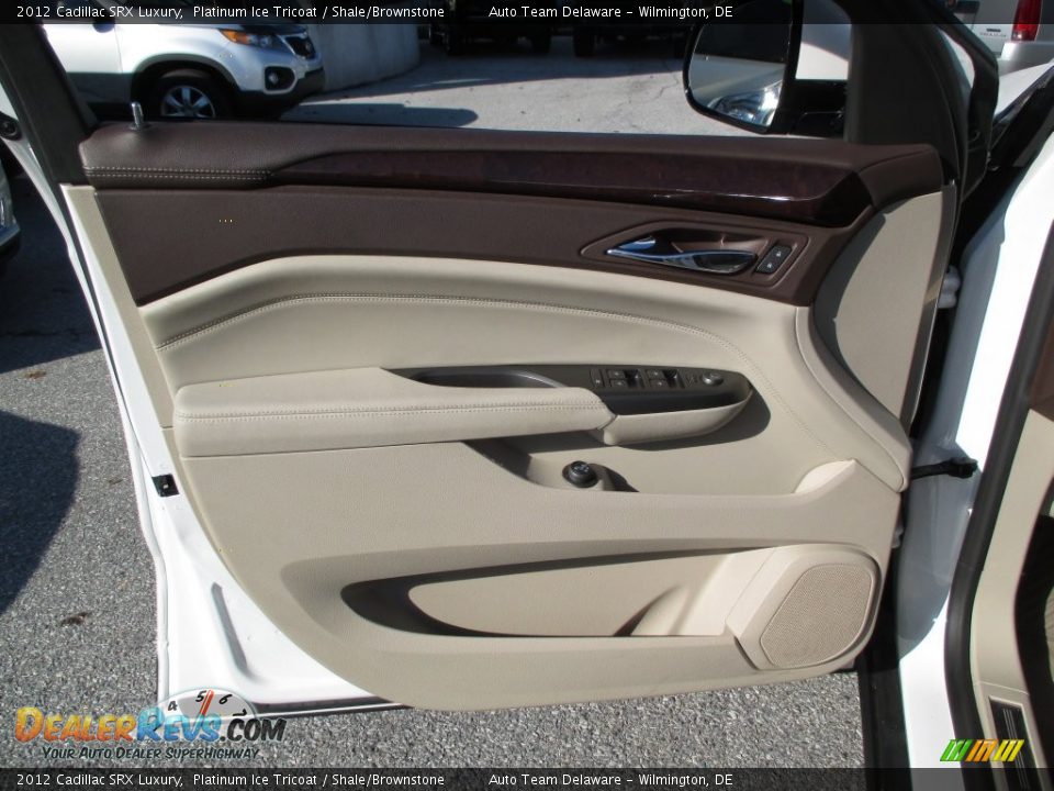 2012 Cadillac SRX Luxury Platinum Ice Tricoat / Shale/Brownstone Photo #26