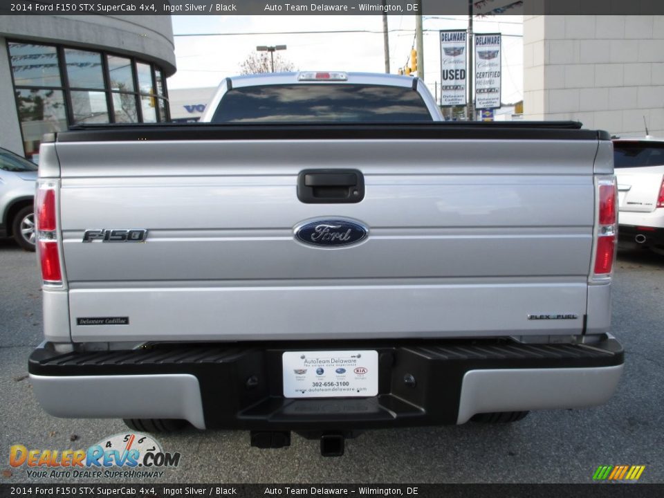2014 Ford F150 STX SuperCab 4x4 Ingot Silver / Black Photo #5